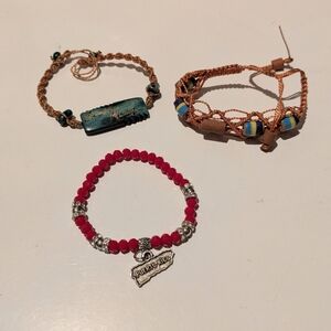 Three Bracelets Cuba, Costa Rica, Puerto Rico
